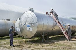 chemical storage tanks