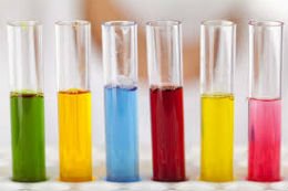 chemicals in tubes