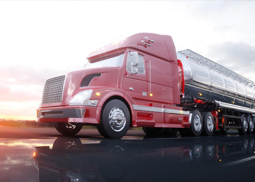 chemical-logistics-500 Chemical transport tanker on the road.